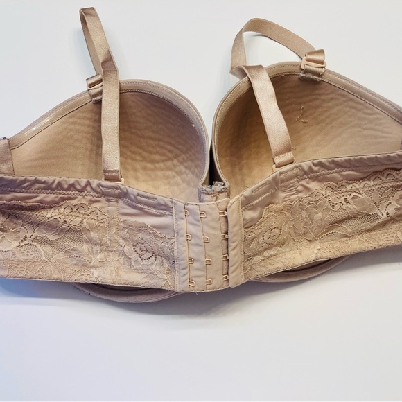 Torrid Bombshell Everyday Strapless Convertible Push Up Bra Plus Size 40DDD Nude - Picture 6 of 11